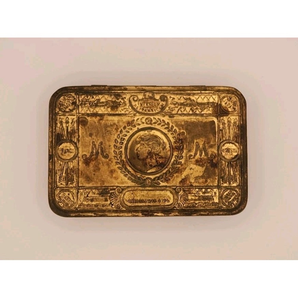 RARE! Collectible Princess Mary Christmas Gift Box From 1914‎ Brass Tin (s)